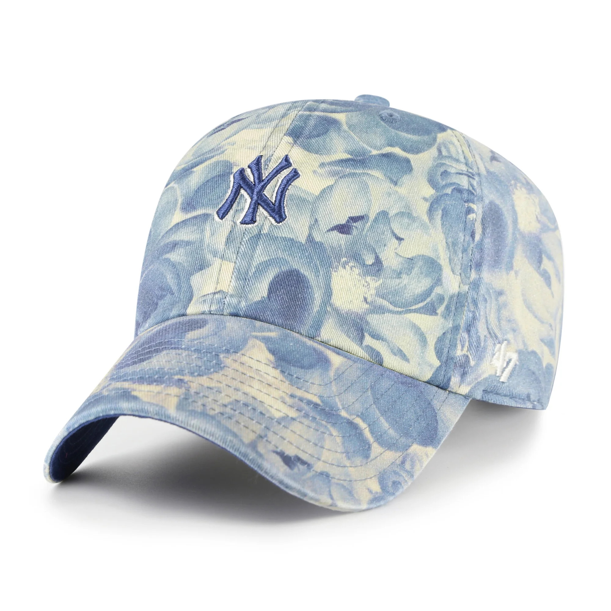 Women's '47  Blue New York Yankees Gardenia Clean Up Adjustable Hat | Walmart (US)