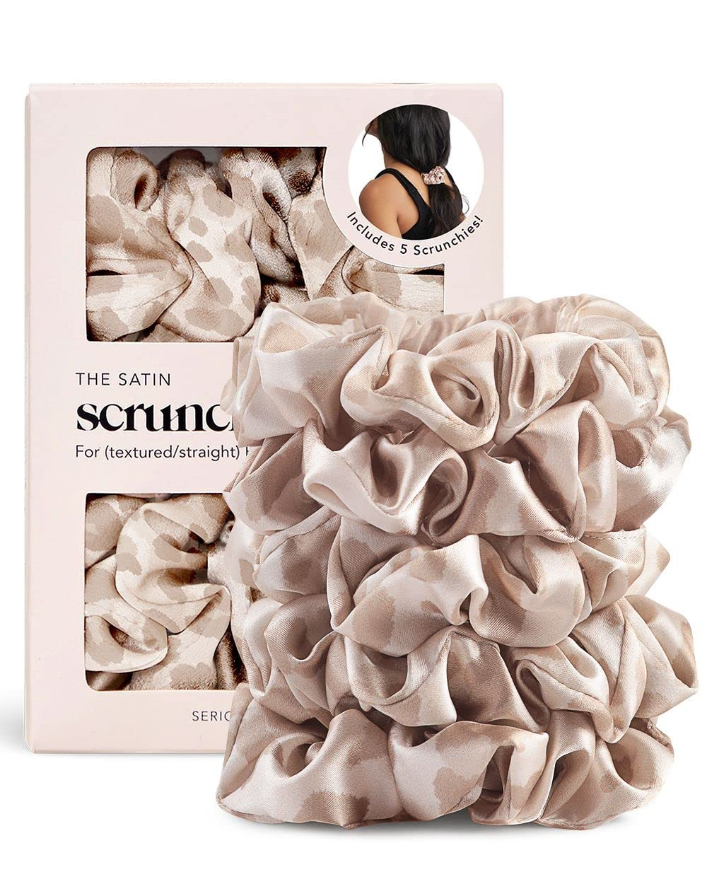 Kitsch Satin Hair Scrunchies for Women, Softer Than Silk Scrunchies for Hair, Satin Scrunchies fo... | Amazon (US)