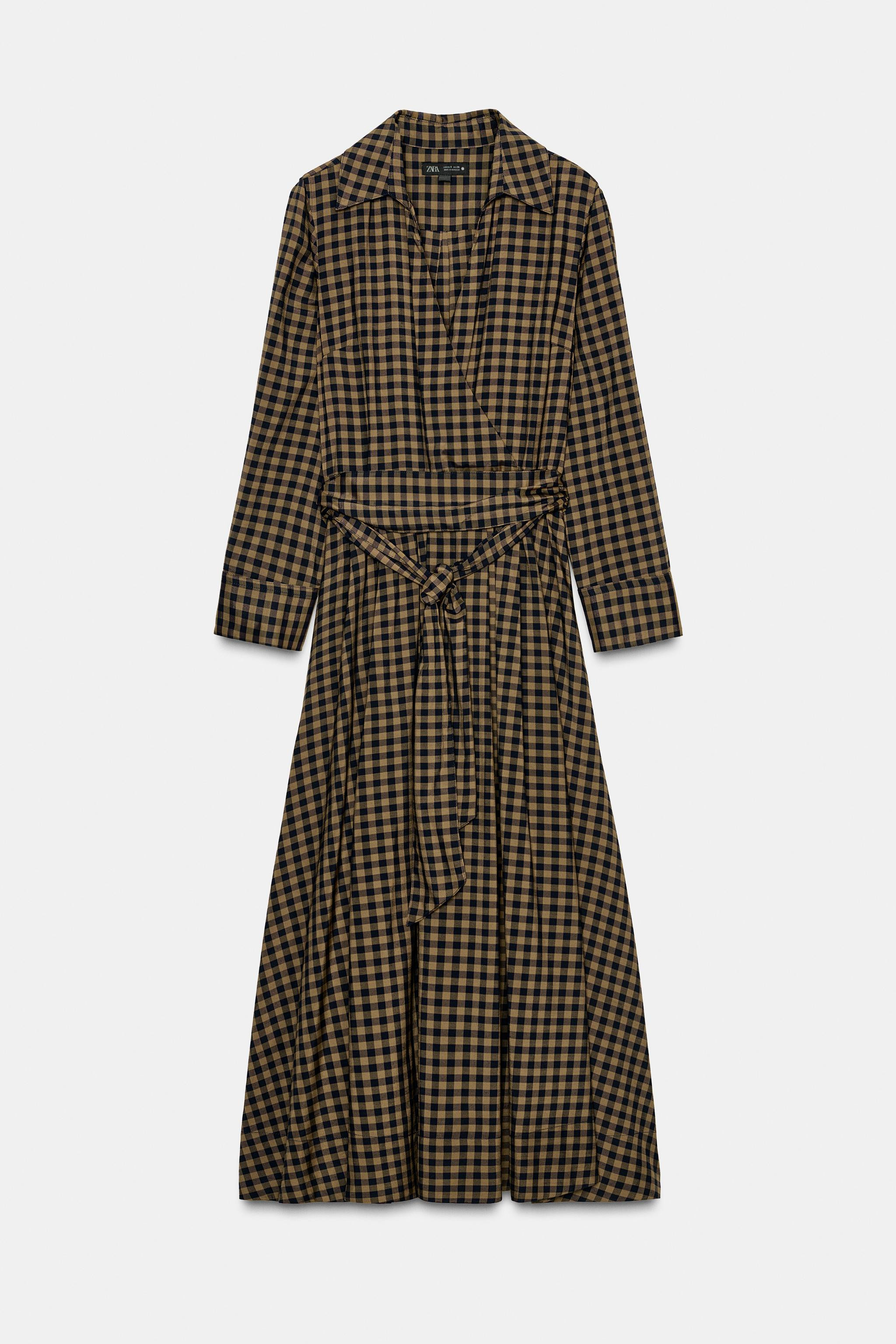 NEWCHECK SHIRT DRESS ZW COLLECTION49.99 GBPCaramel | 8789/078/732Put it in your basketAddZARA WOM... | Zara UK