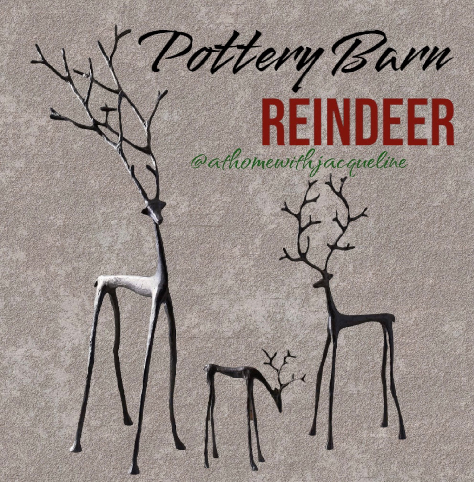 Pottery Barn reindeer. Metal black reindeer. Christian decor. Holiday decor  

#LTKHolidaySale #LTKHoliday #LTKSeasonal