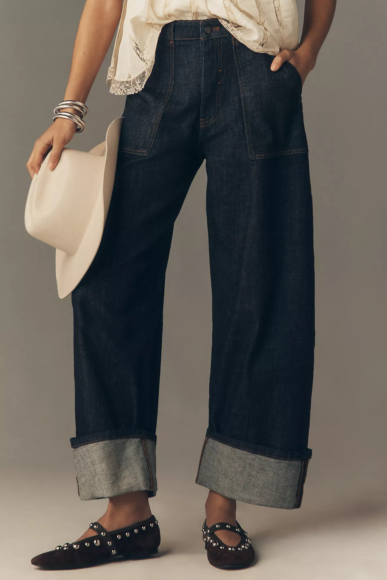 The Kayden Carpenter Barrel Jeans by Pilcro | Anthropologie (US)