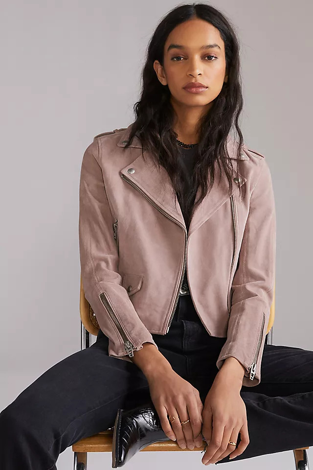 BLANKNYC Suede Moto Jacket | Anthropologie (US)