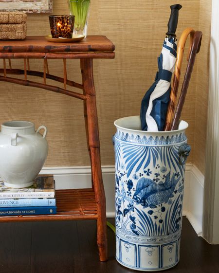 Blue and white umbrella stand - 20% off for Memorial Day sale with code MDSAVE20

#LTKSaleAlert #LTKHome