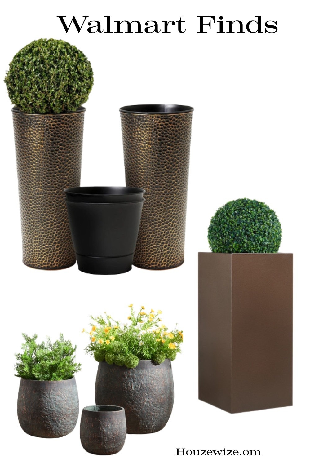 Bold and beautiful planters to make a statement to any space.  #walmartfind #planter #outdoorplanters

#LTKHome