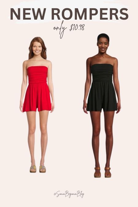 New Rompers, Affordable Fashion, Summer Outfit, Strapless Romper, Red Romper, Black Romper, Casual Style, Comfortable Wear, Trendy Look, Vacation Outfit, Lightweight Fabric, Day to Night, Easy Breezy, Versatile Wardrobe, Chic Design, Effortless Style, Beachwear, Resort Wear, Fashion Deals, Summer Essentials 

#LTKFindsUnder50 #LTKFindsUnder100 #LTKStyleTip