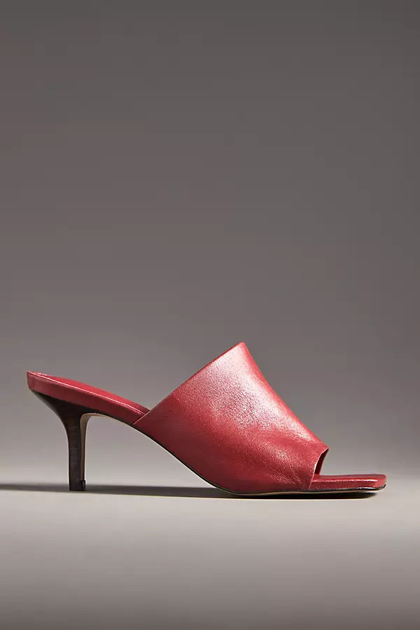 Square-Toe Heeled Mules | Anthropologie (US)