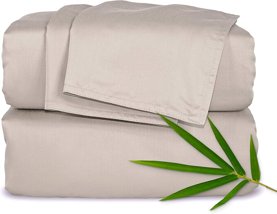 King Sheets by Pure Bamboo, Genuine 100% Organic Viscose Derived from Bamboo Bed Sheet Set, Luxur... | Amazon (US)