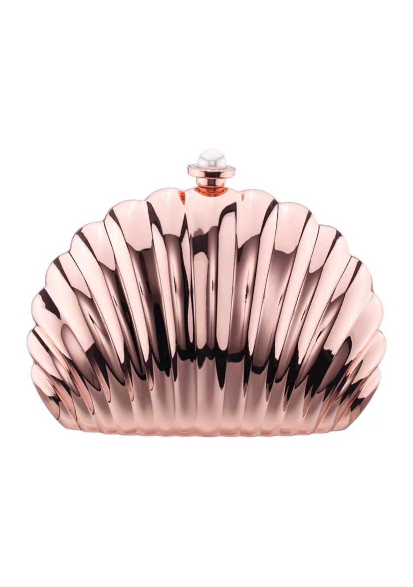Shell Metallic Minaudiere | Belk