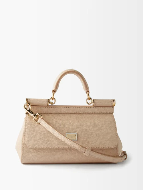 Dolce & Gabbana - Sicily Small Leather Cross-body Bag - Womens - Light Pink | Matches (UK)