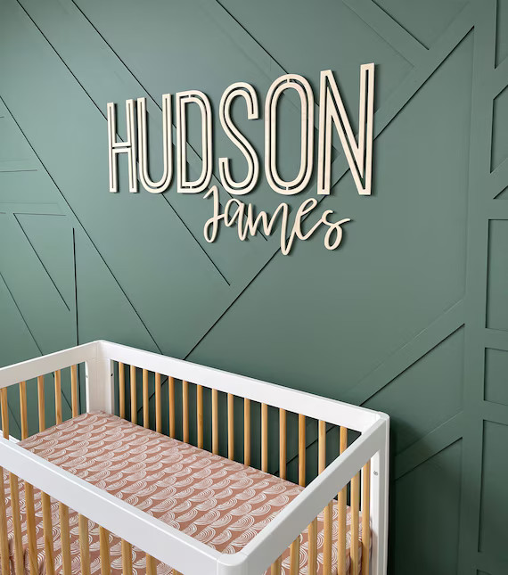 Name Cutouts for Nursery Wooden Letters Name Sign Nursery - Etsy | Etsy (US)