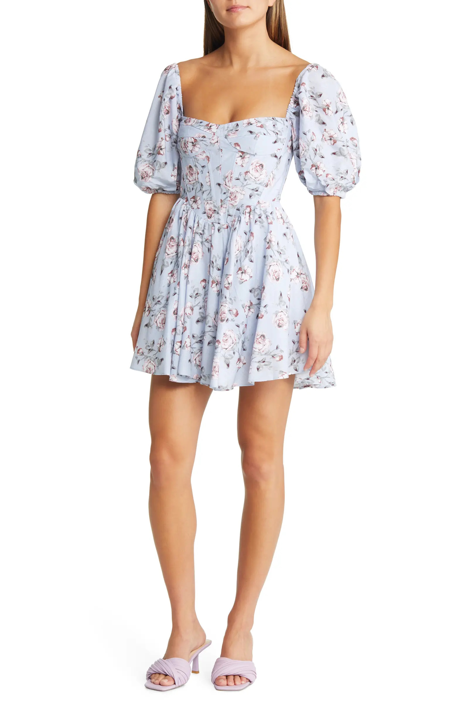 Bardot Kiah Floral Print Minidress | Nordstrom | Nordstrom