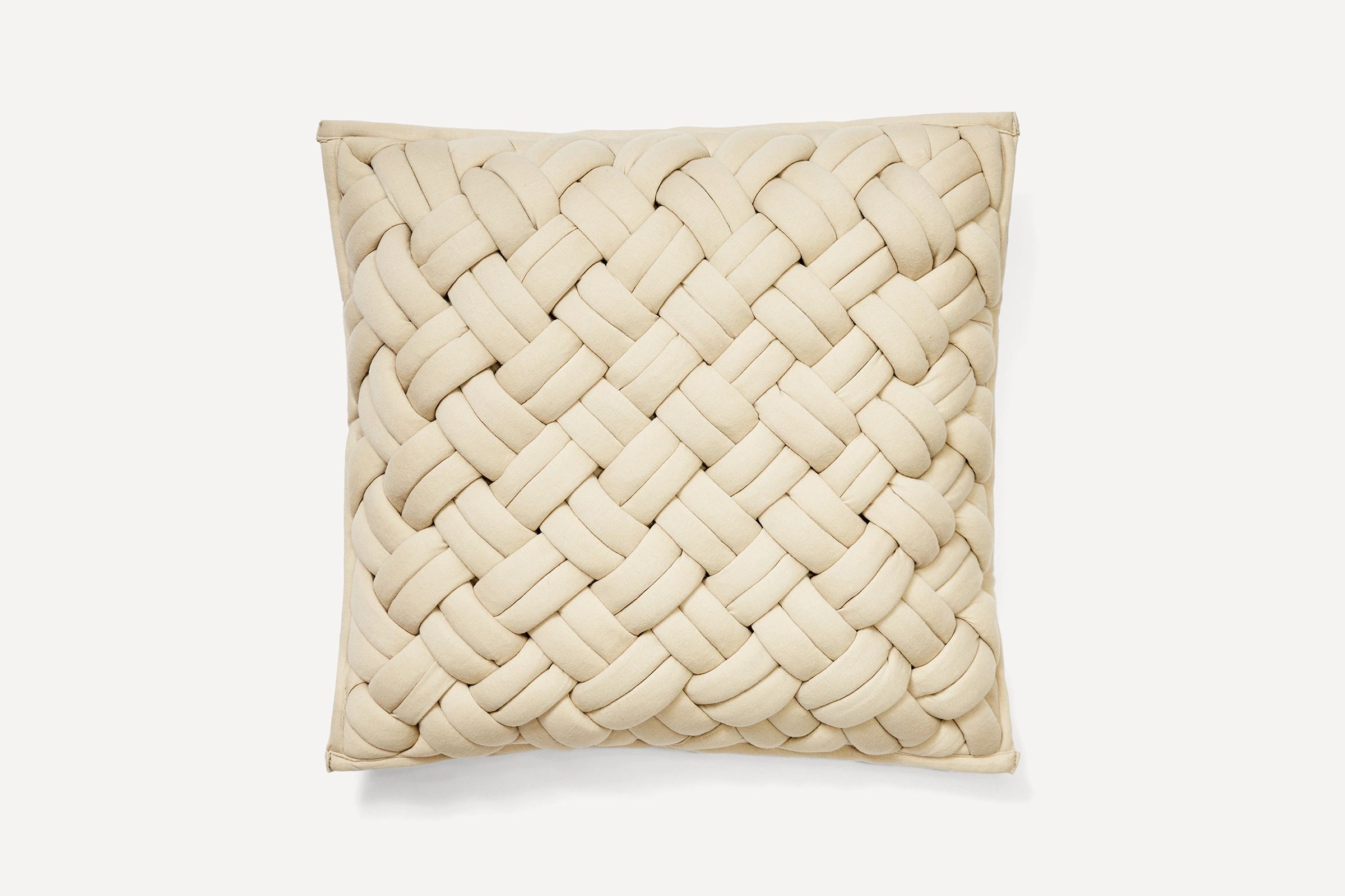 Ivory Interknit Jersey Pillow Cover | Burrow | Burrow