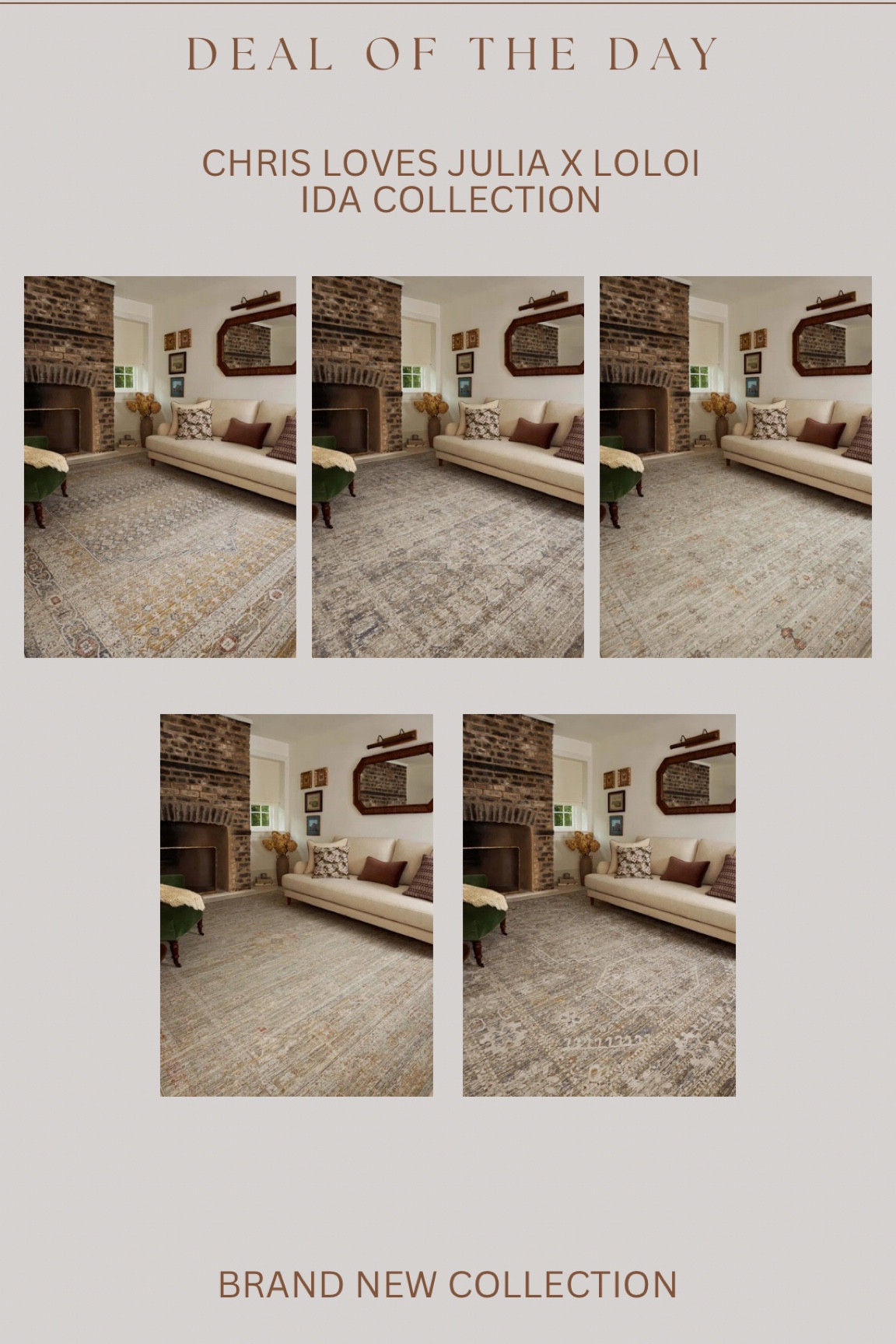 Stunnnnning new Chris Loves Julia x Loloi power loomed collection!! Gorgeous new subtle patterns 😍 low pile & stain resistant 🙌🏻 would be perfect in dining room, living room, bedroom, etc 

#LTKSaleAlert #LTKHome #LTKStyleTip