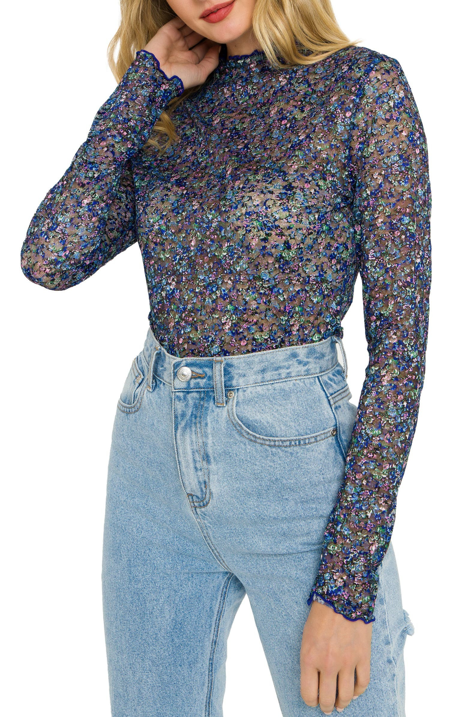 Floral Mesh Top | Nordstrom | Nordstrom