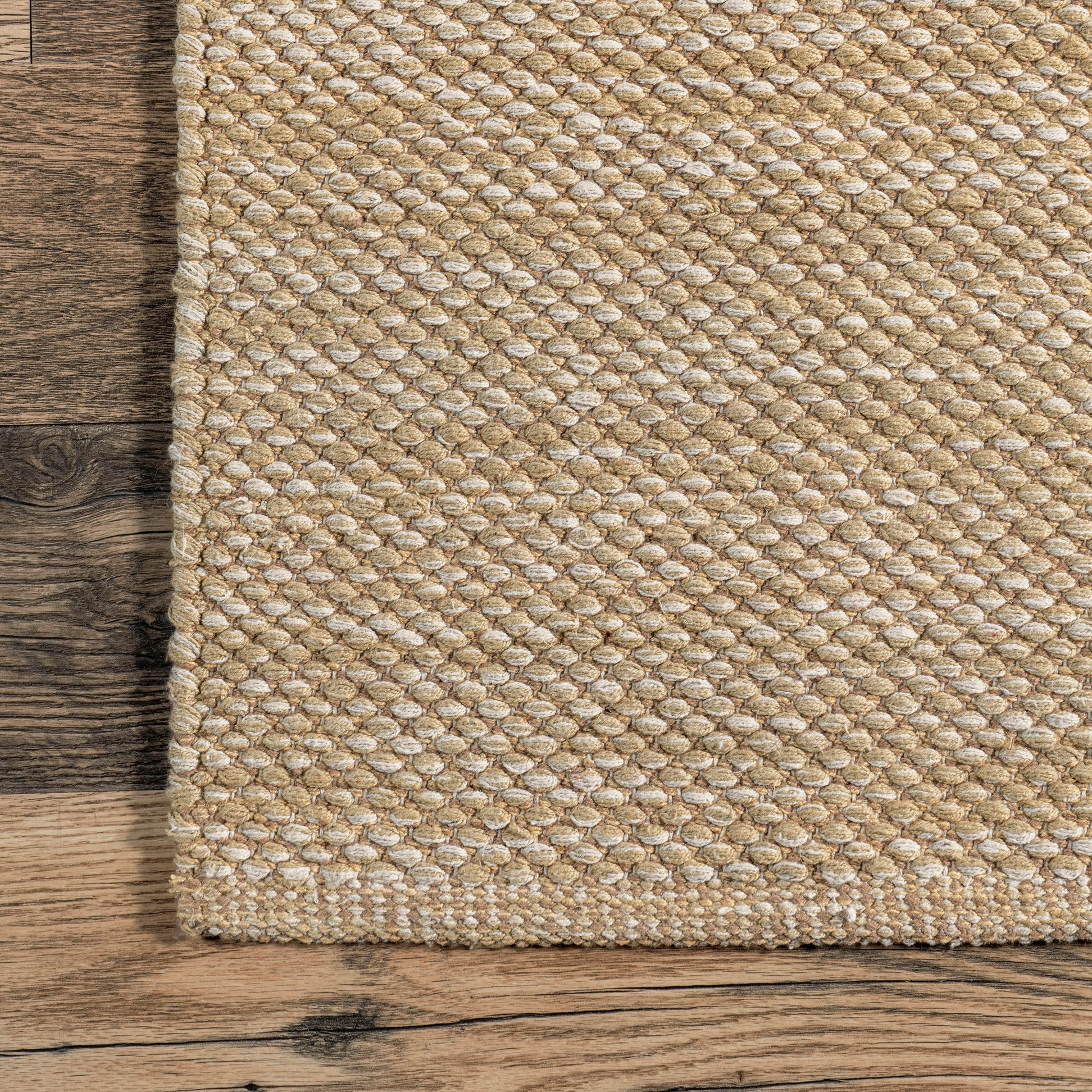 Cotton Solid Flatweave Rug | Tan | Rugs USA