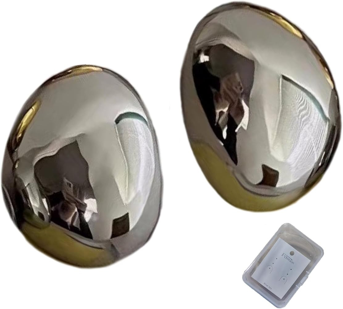 Chunky Gold Hoop Earrings for Women, Lightweight Waterdrop Hollow Open Hoops Tear Drop Silver Gol... | Amazon (US)