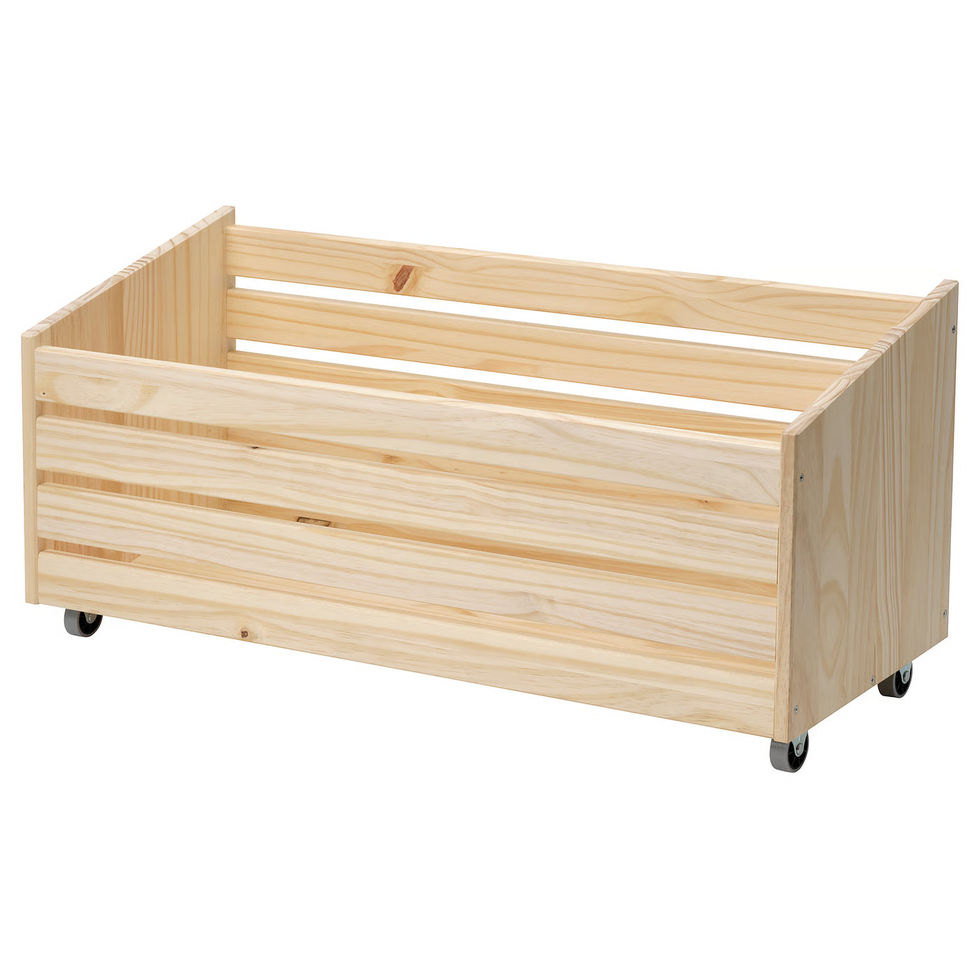 IVAR Storage box on casters, pine, 30 3/4x11 3/4 " | IKEA US