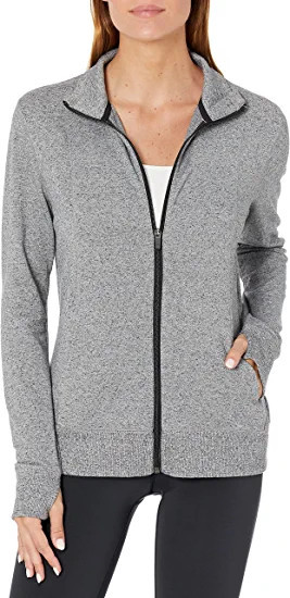 Amazon Essentials Women's Studio Terry Long-Sleeve Full-Zip Jacket | Amazon (US)