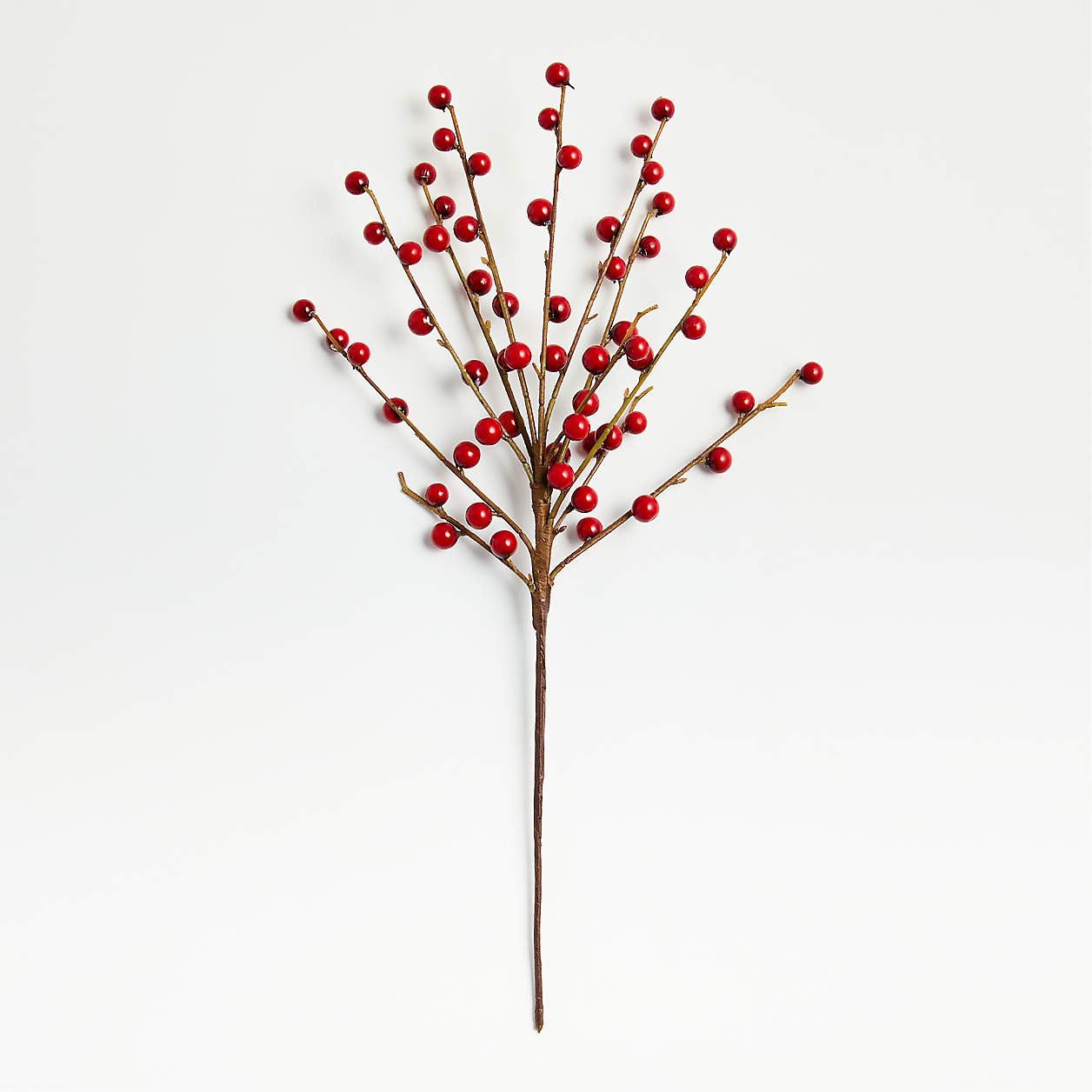 Red Berry Christmas Tree Pick, Set of 4 + Reviews | Crate & Barrel | Crate & Barrel