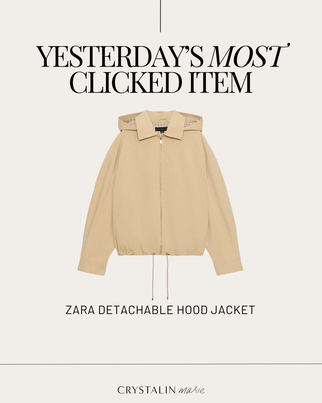 Zara detachable hooded jacket- such a great color & price. love the cinched waist & details. i have the xs.

#LTKmomlife #LTKPetite #LTKOver40