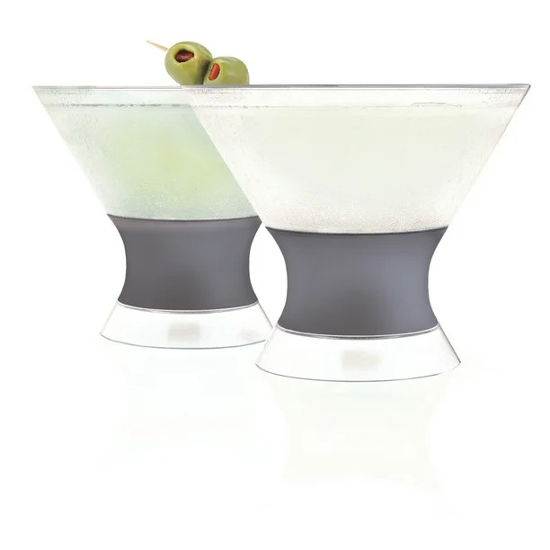 Host Freeze Insulated Martini Cooling Cups, Plastic Freezer Gel Chiller Double Wall Stemless Cock... | Walmart (US)