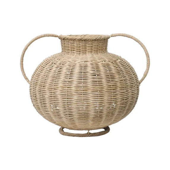 My Texas House 8.86" Natural Rattan Vase Decoration | Walmart (US)