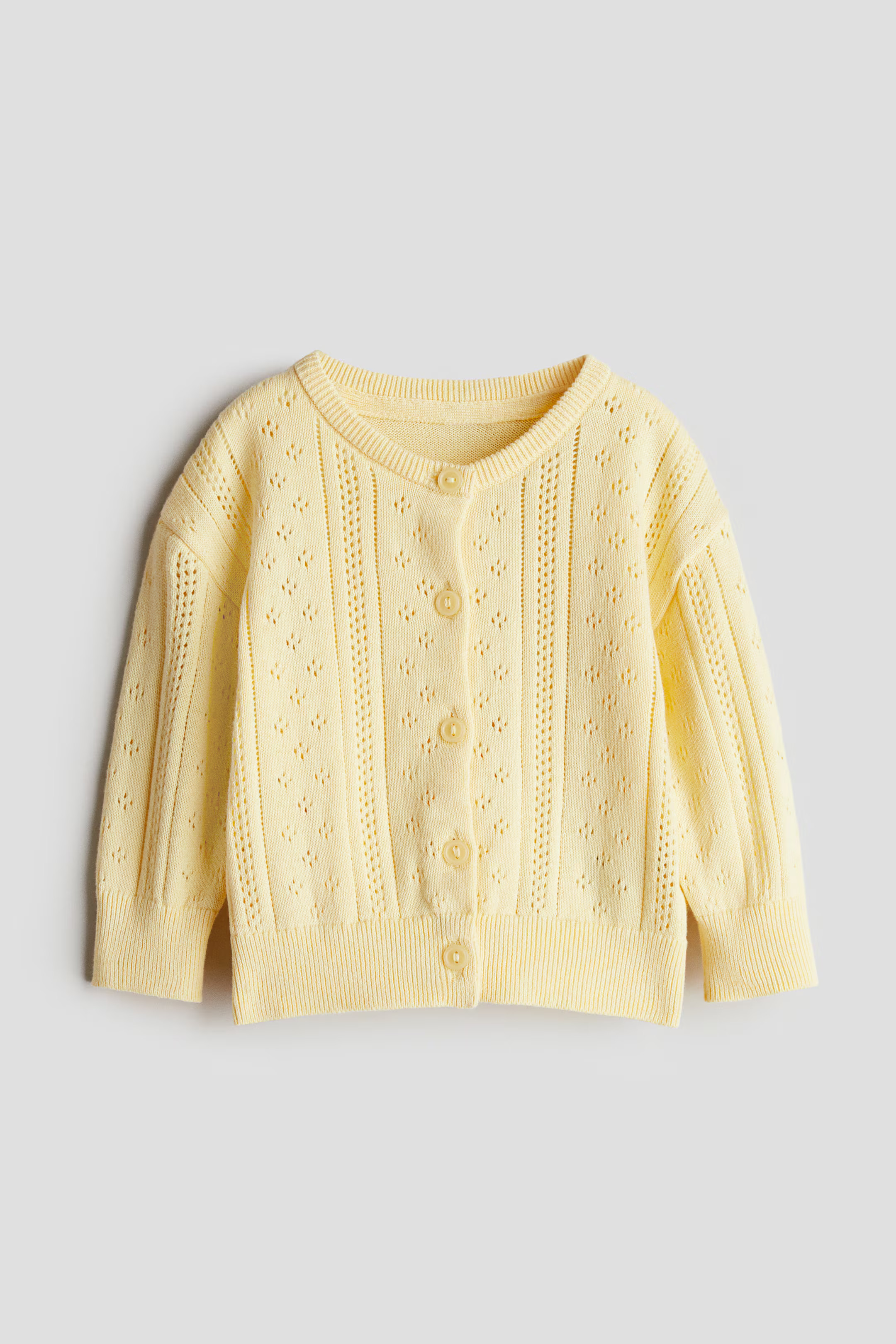 Pattern-knit Cotton Cardigan | H&M (US + CA)