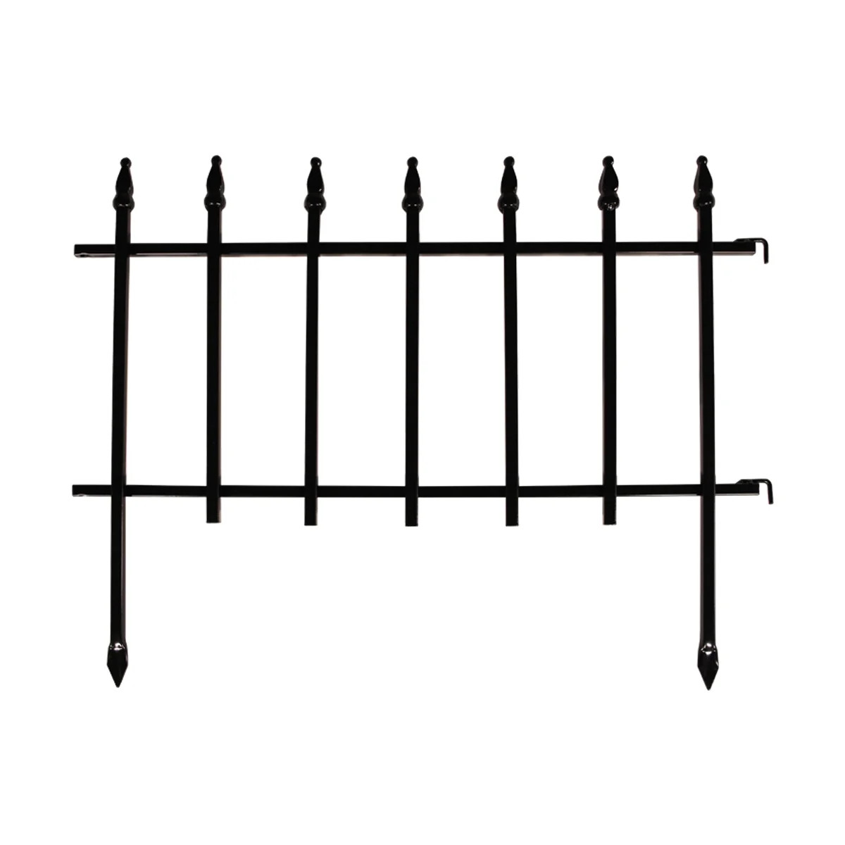 Expert Gardener Empire Black Powder Coated Steel Garden Border 22.5 inches W x 18 inches H | Walmart (US)