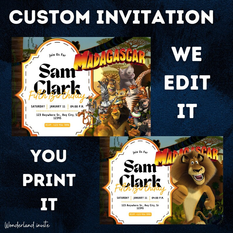 Custom Birthday Invitation, Printable Birthday Invitation, Personalized Birthday Invite, Custom P... | Etsy (US)