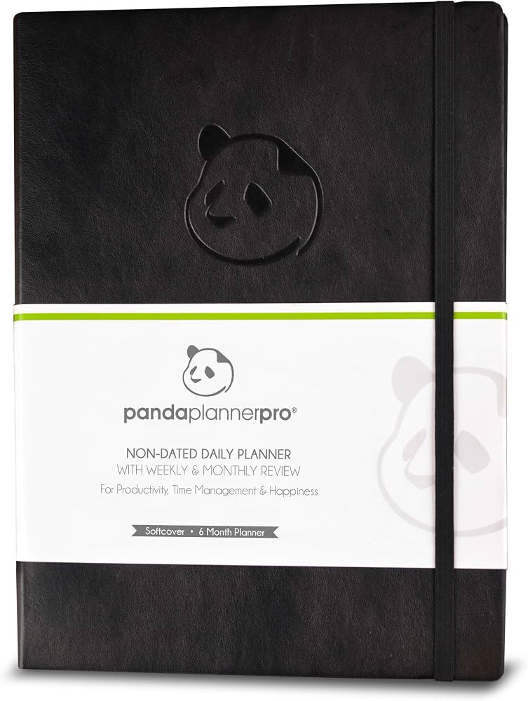Panda Planner Pro - Best Daily Planner for Happiness & Productivity - 8.5 x 11" Softcover - Undat... | Amazon (US)