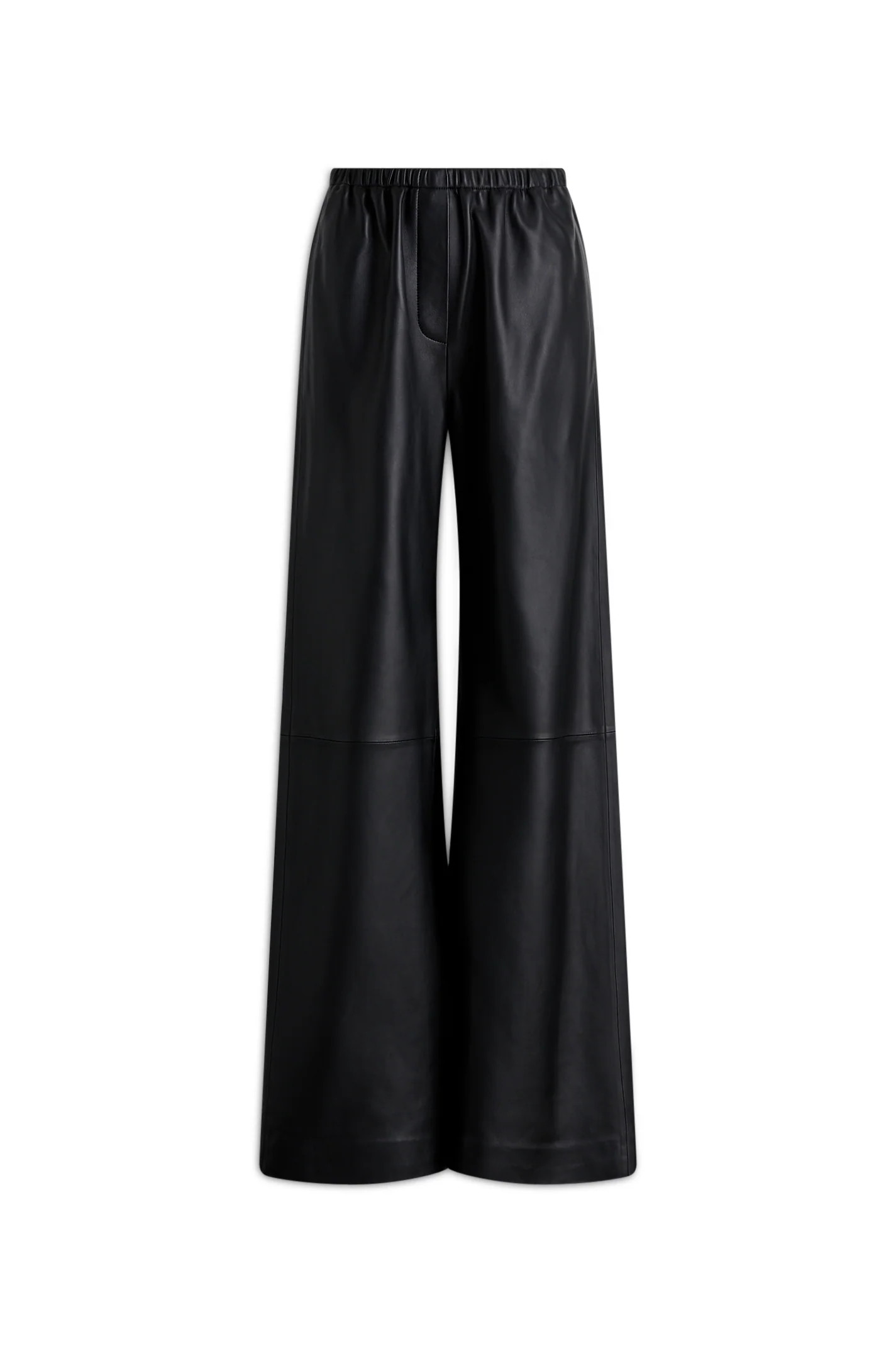 LEATHER SOFT WAIST TROUSER - NOIR - Scanlan Theodore | Scanlan Theodore AU