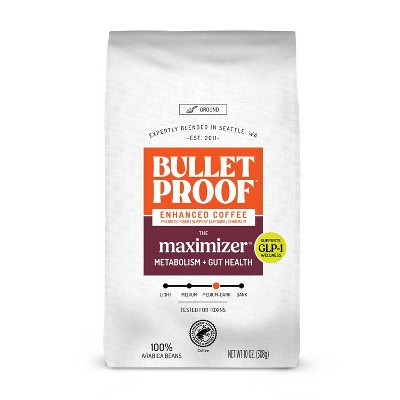 Bulletproof The Maximizer Medium Dark Roast Enhanced Ground Coffee - 10oz | Target