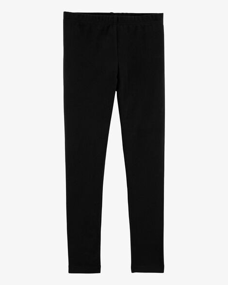 Girls Cotton Stretch Leggings - Black | Carter's | Carter's Inc