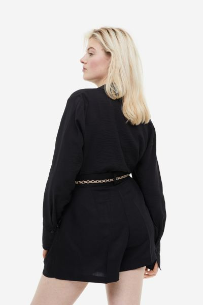 Bermudas en mezcla de lino | H&M (FR, IT, ES, PT, BE)