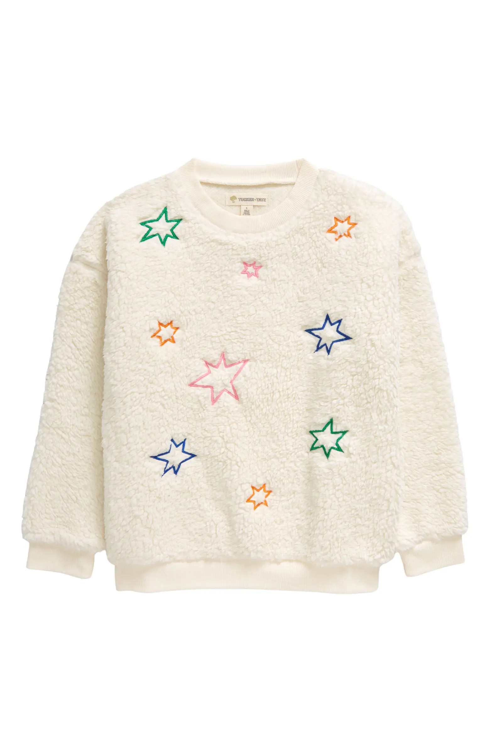 Tucker + Tate Kids' Fluffy Heart Fleece Teddy Sweatshirt | Nordstrom | Nordstrom