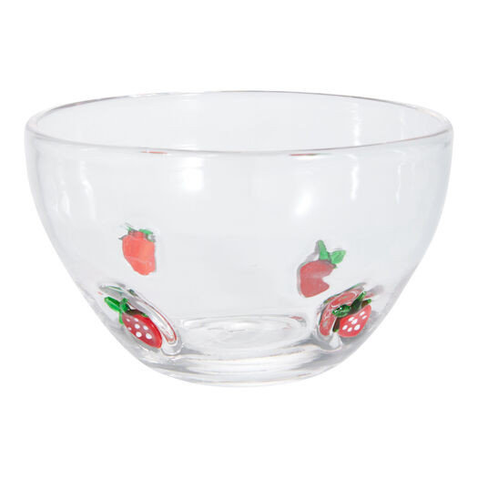 Charm Strawberry Inlay Glass Bowl by World Market | World Market