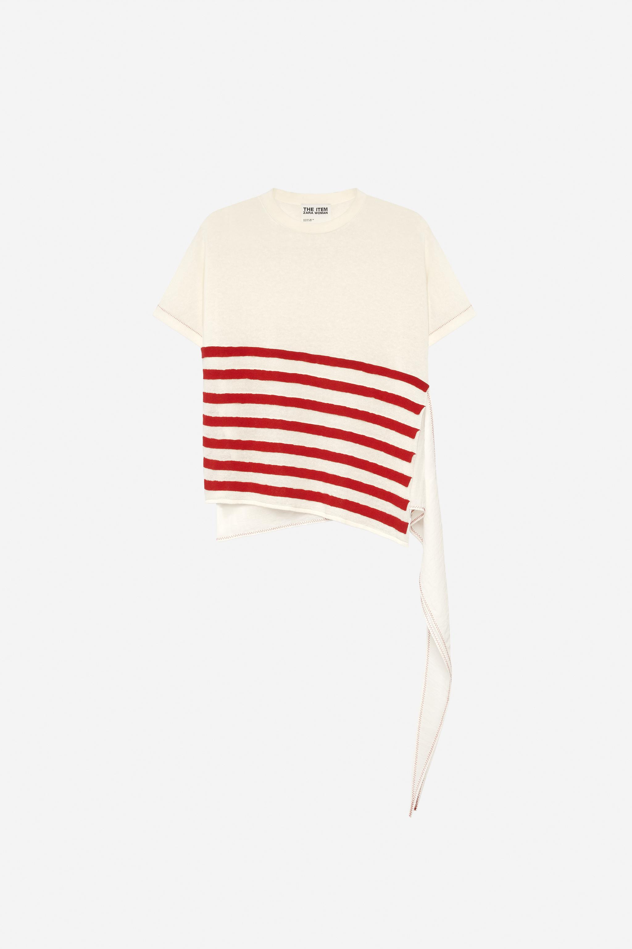 ASYMMETRIC STRIPED KNIT TOP - THE ITEM ZARA WOMAN | Zara US