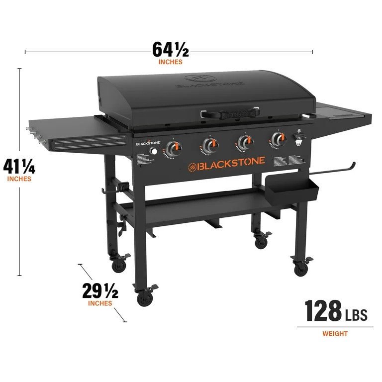 Blackstone Original 4-Burner 36” Propane Griddle with Hood and Omnivore Griddle Plate | Walmart (US)
