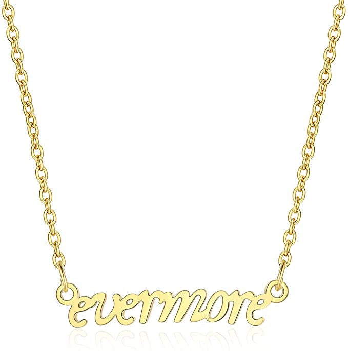 Holy rose Evermore Necklace Music Lover Gift Singer Gifts Singer Song Inspired Fans Gift | Amazon (US)