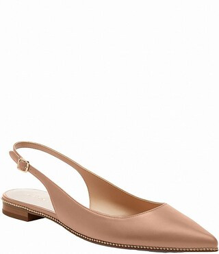 COACH Claire Leather Studded Slingback Flats | Dillard's | Dillard's
