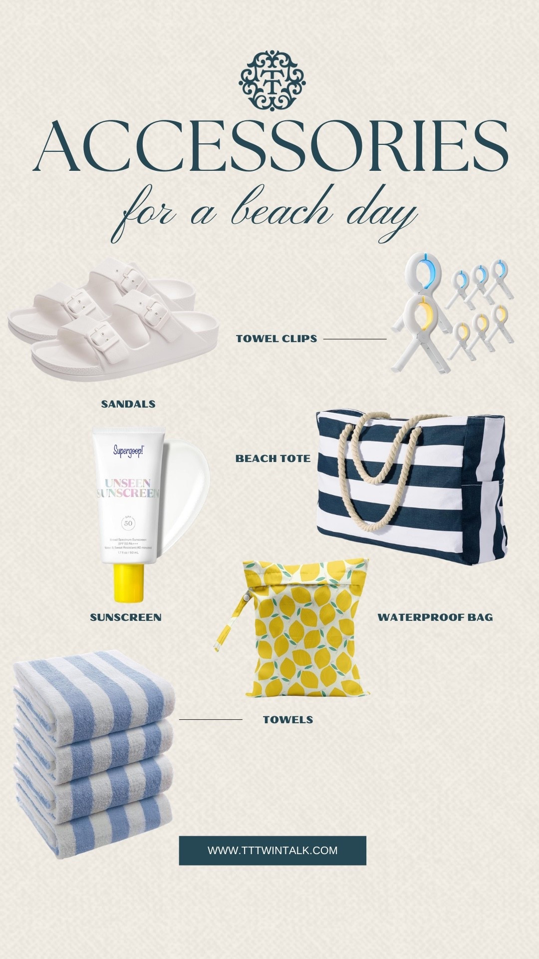 Beach day essentials that make everything easier and more enjoyable. From staying organized to keeping things clean and comfortable, these are the pieces that come with me every time. Easy, practical, and ready for a full day by the water.

#LTKSeasonal #LTKOver40 #LTKBeauty