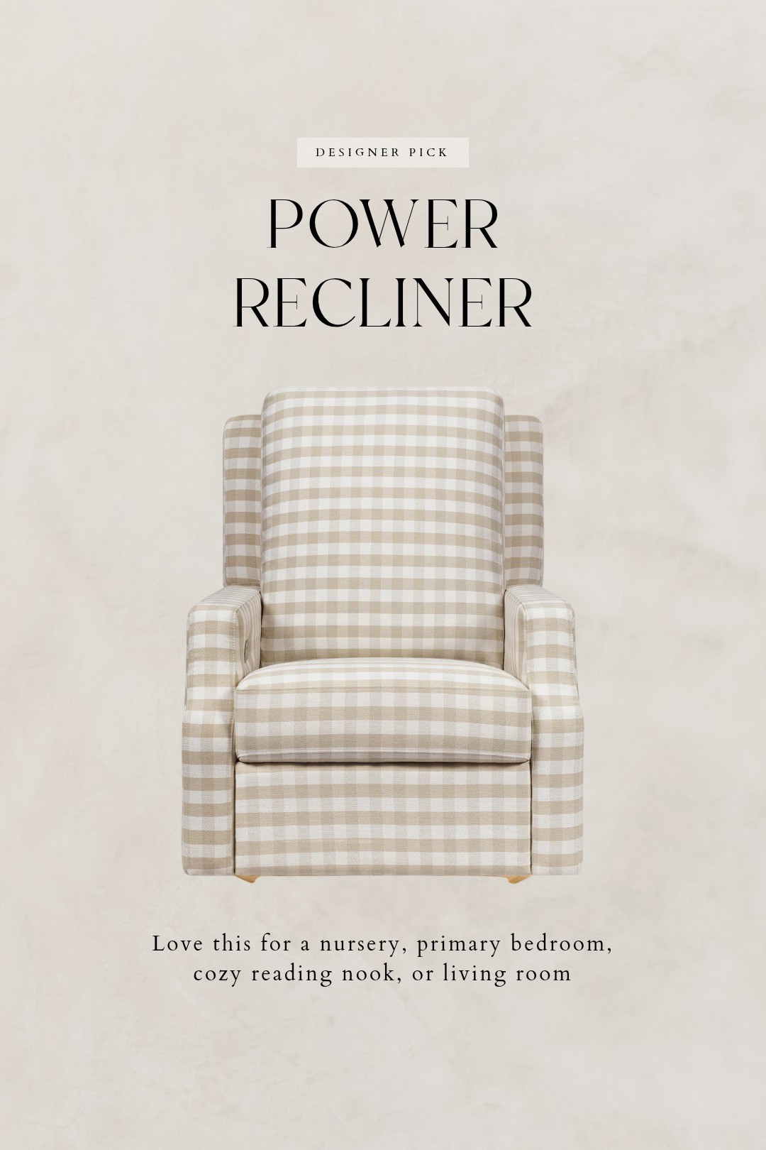 A power recliner that's actually cute?!🤍✨ Perfect for a nursery, living room, cozy reading nook, or bedroom  

 #LTKHome #LTKSaleAlert