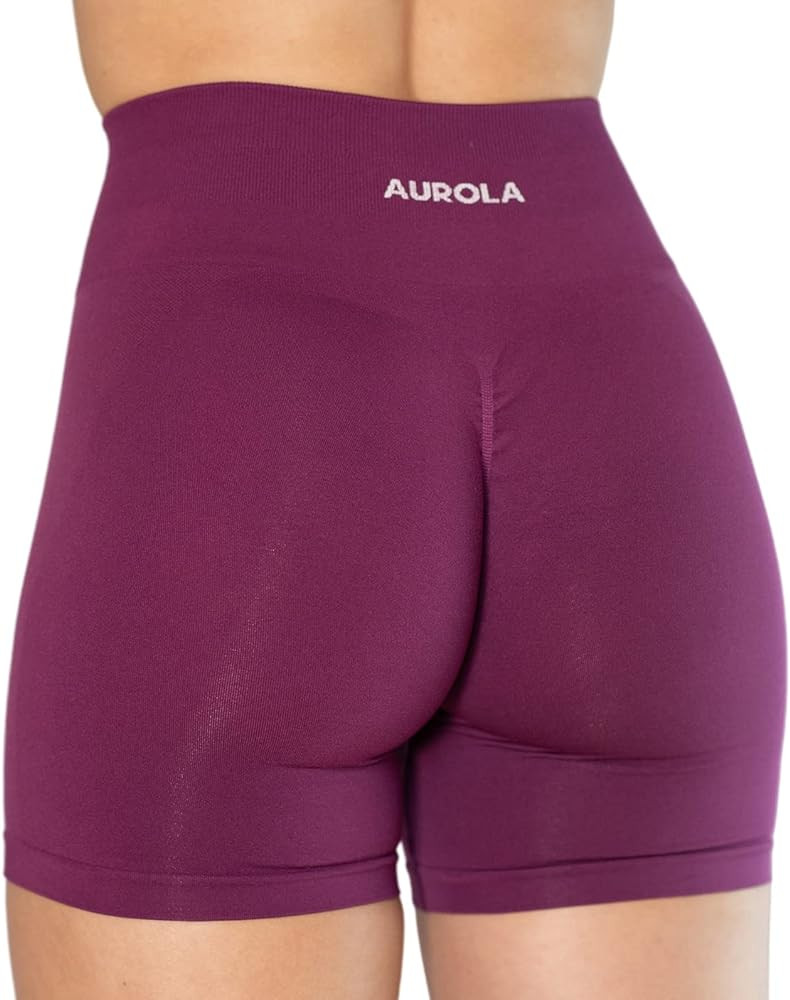 AUROLA Intensify Workout Shorts for Women Seamless Scrunch Short Gym Yoga Running Sport Active Ex... | Amazon (US)