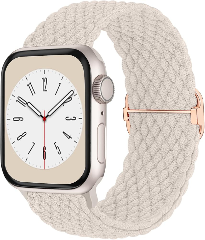 Braided Solo Loop Compatible with Apple Watch Band 38mm 40mm 41mm 42mm 44mm 45mm 49mm for Women M... | Amazon (US)