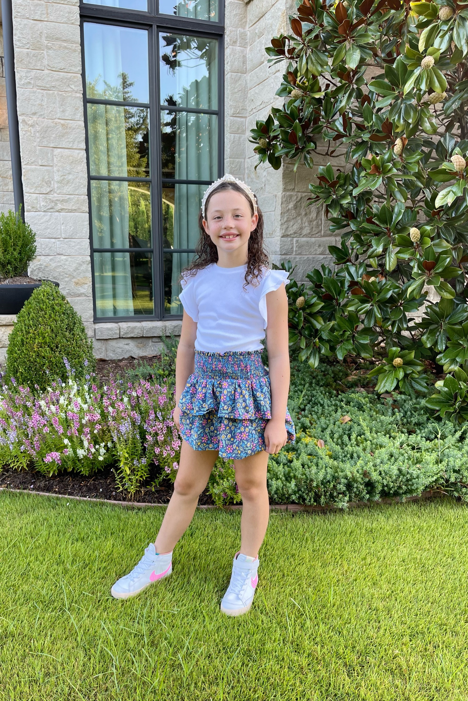 Target ruffled skirt. So adorable! 
Nike blazers for girls. 
#targetfashion #targetkids #littlegirlsoutfit #girloutfits #kids 

#LTKBacktoSchool #LTKunder50 #LTKkids
