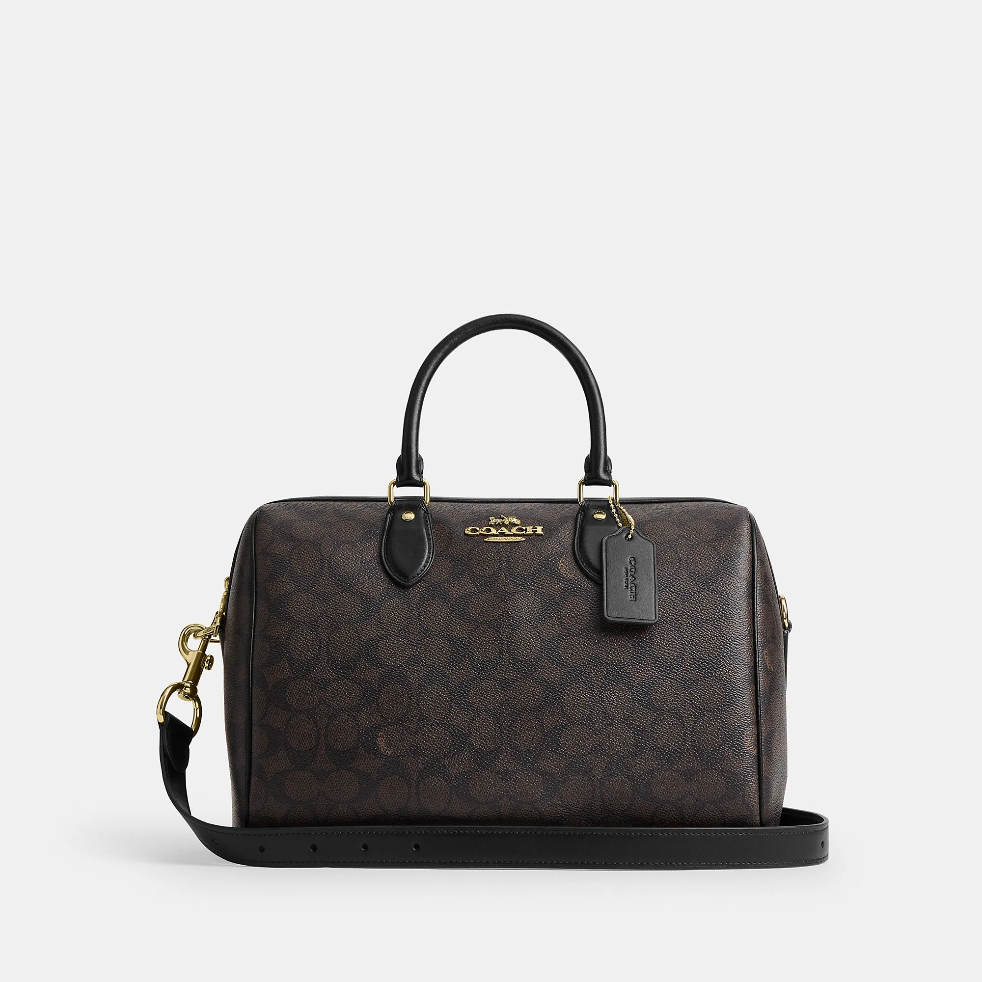 Coach Outlet Rowan Large Satchel Bag In Signature Canvas | Shop Simon