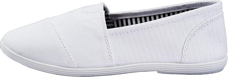 Womens Canvas Slip-On Shoes with Padded Insole | Amazon (US)