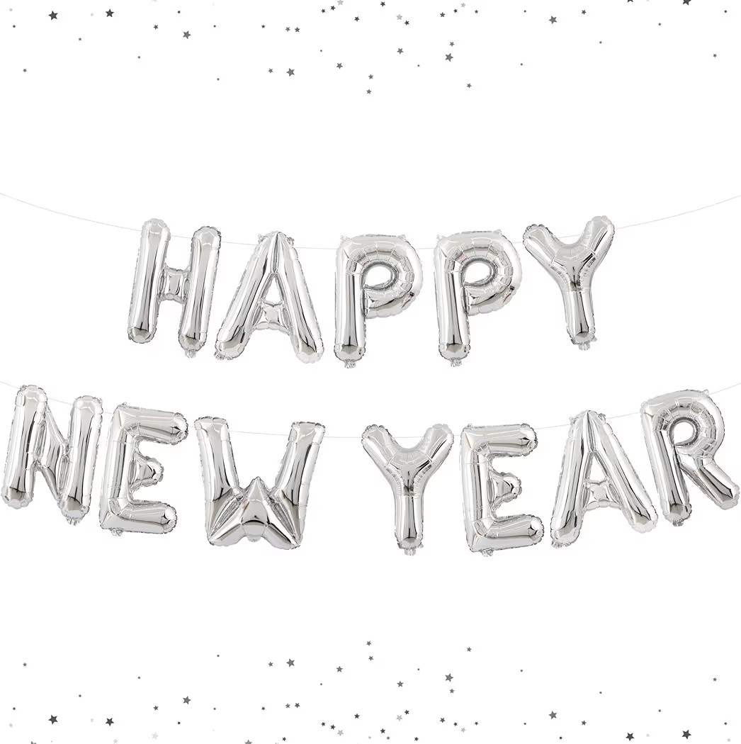 KatchOn, Silver Happy New Years Balloons - 16 Inch | New Year Eve Balloons for Happy New Years De... | Amazon (US)