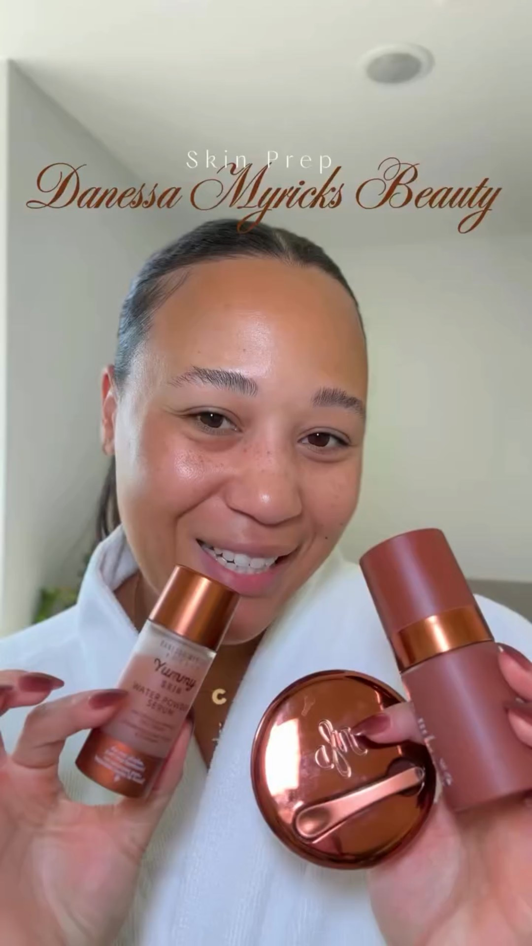 Skin prep that blurs, not cakes. 
I start with @danessamyricksbeauty Yummy Skin Water Powder Serum for weightless hydration, then press in Yummy Skin Blurring Balm to smooth texture + control shine. 
Soft focus base in minutes….save this routine and tell me your skin type so I can share finish recommendations. 

#DanessaMyricksBeauty #YummySkin #BlurringBalm #WaterPowderSerum #SkinPrep #MakeupPrep #BaseRoutine #SoftGlam #TextureTips #OilySkinFriendly #MakeupReels #beautycreator