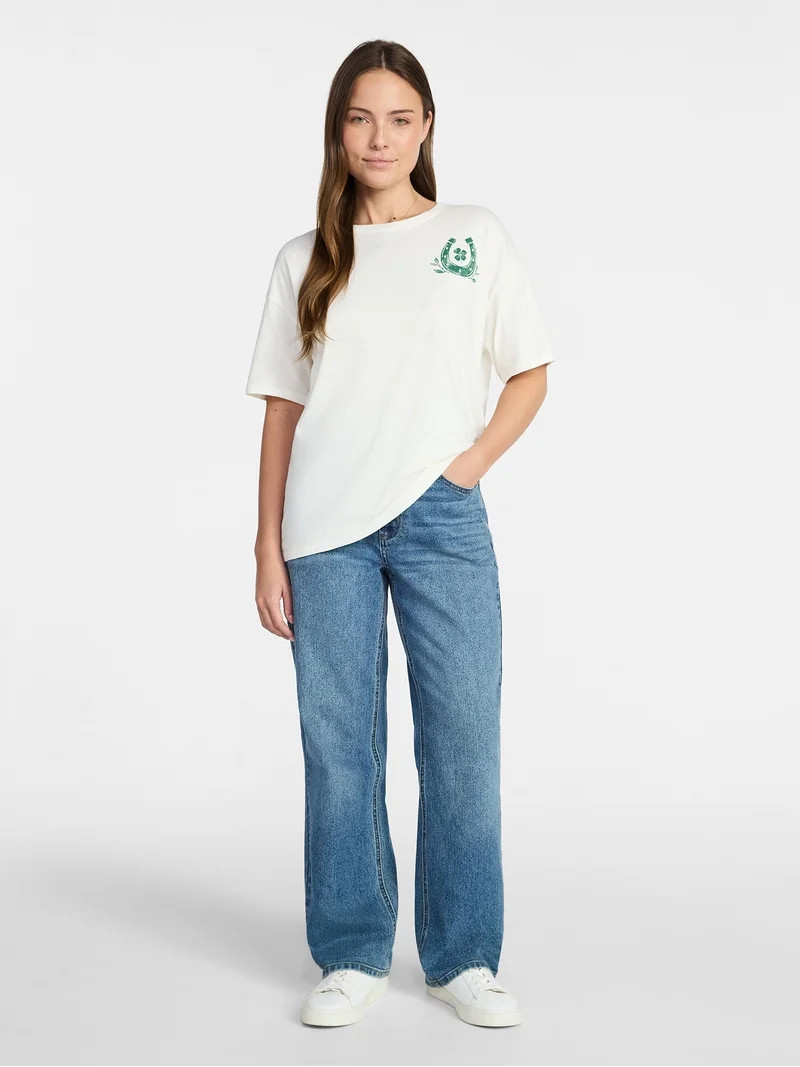 Saint Patrick's Day Women's Howdy Go Lucky Graphic Tee from Way to Celebrate, Sizes S-XXXL | Walmart (US)